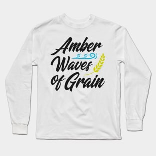 Amber waves of grain Long Sleeve T-Shirt